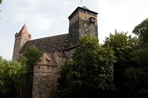 Germany, Bavaria, Nuremberg. Historic 11th century Imperial Castle (aka Kaiserburg)