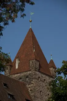 Germany, Bavaria, Nuremberg. Historic 11th century Imperial Castle (aka Kaiserburg)