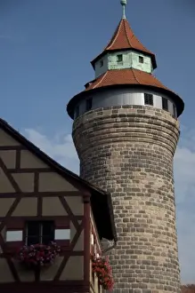 Germany, Bavaria, Nuremberg. Historic 11th century Imperial Castle (aka Kaiserburg)