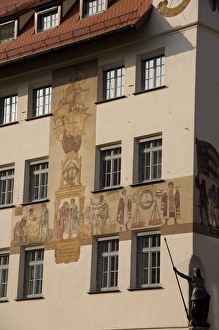 Images Dated 20th September 2009: Germany, Bavaria, Nuremberg, Market Square. Historic Industrial House (aka Insustrie