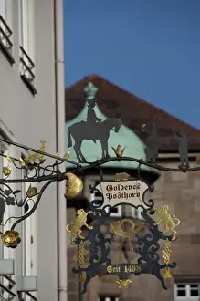 Market Square Prints: Germany, Bavaria, Nuremberg. Market Square store sign
