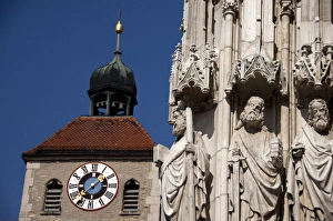 Images Dated 19th September 2009: Germany, Bavaria, Regensburg. Gothic St. Peters Cathedral (13th - 16th century)