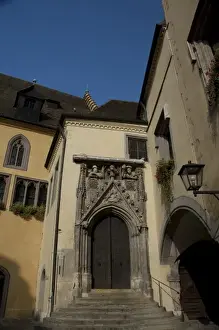 Door Way Prints: Germany, Bavaria, Regensburg. Historic Town Hall (c. 1350)
