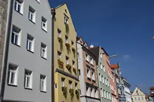 Images Dated 19th September 2009: Germany, Bavaria, Regensburg. Typical historic architecture in downtown Regensburg