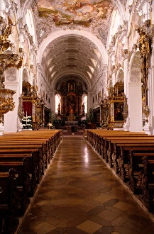 Germany, Bavaria, Steingaden. Welfenmunster church