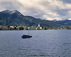 Tegernsee Prints: Germany, Bavaria, Tegernsee. Tegernsee is a popular holiday destination in Bavaria