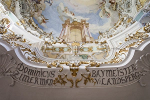 Images Dated 9th October 2014: Germany, Bavaria, Wies, Wieskirche church, Bavarian rococo church by Dominikus Zimmerman