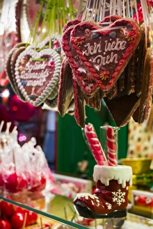 Capital Cities Prints: Germany, Berlin, Charlottenburg, Kurfurstendam, City Christmas market, I love you