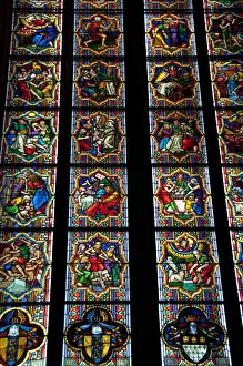 Germany, Cologne. 13th Century Gothic Cologne Cathedral, the largest in northern Europe
