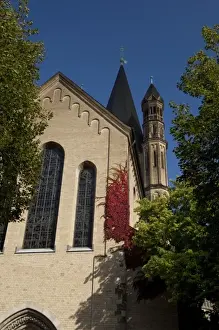 Cologne Prints: Germany, Cologne. Historic 12th century Romanesque landmark church of St. Martin, exterior