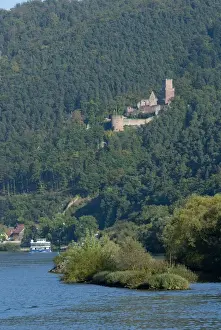 Images Dated 23rd September 2009: Germany, Franconai. Hillside castle along the Main River between Wertheim & Miltenberg