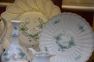 Images Dated 22nd September 2009: Germany, Franconia, Rothenburg. Typical Meissen porcelain