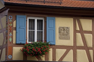 Images Dated 22nd September 2009: Germany, Franconia, Rothenburg. Colorful half-timbered architecture
