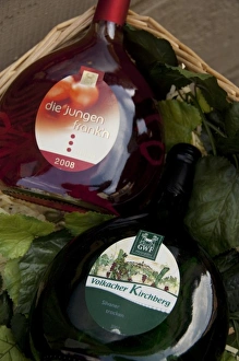 Images Dated 22nd September 2009: Germany, Franconia, Rothenburg. Famous Franconian wine