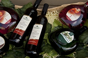 Images Dated 22nd September 2009: Germany, Franconia, Rothenburg. Famous Franconian wine