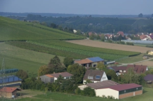 Images Dated 22nd September 2009: Germany, Franconia, Rothenburg. Typical countryside view from the Romantic Road