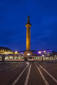Images Dated 4th November 2014: Germany, Hesse, Darmstadt, Marktplatz square, dawn