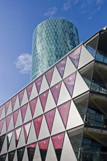 Images Dated 1st May 2008: GERMANY, Hessen, Frankfurt am Main. West Hafen Tower, late afternoon