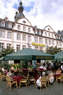 Images Dated 30th June 2006: Germany Koblenz Old Town by Rhine River Center cafes in Altstadt
