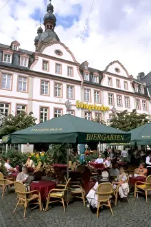 Coffee Prints: Germany Koblenz Old Town by Rhine River Center cafes in Altstadt