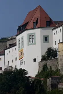 Images Dated 18th September 2009: Germany, Passau. Hilltop Veste Oberhaus (aka Upper Fortress), built from 1217 to 1803