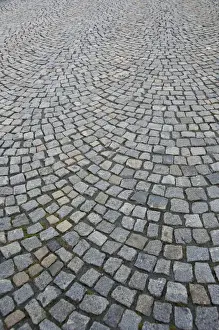 Walkway Prints: Germany, Passau. Typical historic cobblestone street