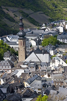Images Dated 3rd May 2008: GERMANY, Rheinland-Pfaltz, Mosel River Valley, Cochem. Town from Reichsburg castle