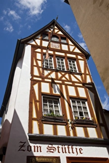 Images Dated 3rd May 2008: Germany, Rheinland-Pfaltz, Mosel River Valley, Cochem. Half Timbered House