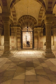 Images Dated 2nd November 2014: Germany, Rheinland-Pfalz, Speyer, Dom cathedral, crypt interior