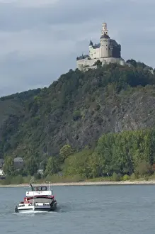Images Dated 24th September 2009: Germany, Rhine River. View between Mainz & Koblenz at Braubach (mile marker 580)