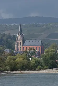 Images Dated 24th September 2009: Germany, Rhine River. View along the Rhine River near Oberwesel (mile marker 550)