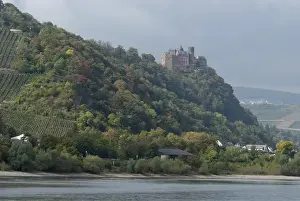 Images Dated 24th September 2009: Germany, Rhine River. View along the Rhine River near Oberwesel (mile marker 550)