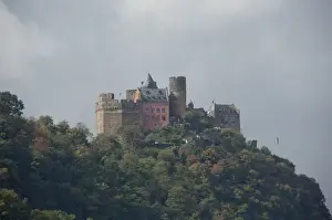 Images Dated 24th September 2009: Germany, Rhine River. View along the Rhine River near Oberwesel (mile marker 550)