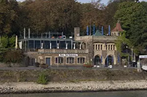 Images Dated 25th September 2009: Germany. Rhine River views at mile marker 647 between Bonn & Bad Godesberg