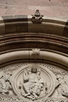 Images Dated 24th September 2009: Germany, Rhineland Palatinate, Mainz. Romanesque Mainz Cathedral, exterior detail