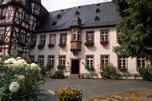 Germany Rudesheim Old Town by Rhine River tourist attraction Siegrried Mechanical