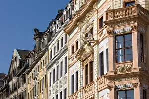 Germany, Sachsen, Leipzig. Katharinenstrasse buildings