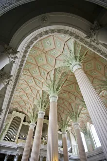 GERMANY, Sachsen, Leipzig. Nikolaikirche church, interior