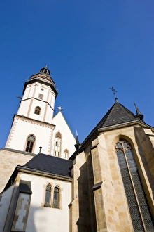 Leipzig Prints: Germany, Sachsen, Leipzig. Thomaskirche church, exterior