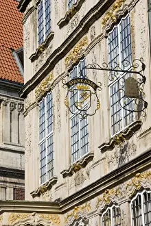 Marketplace Of Bremen Prints: GERMANY, State of Bremen, Bremen. Building on the Marktplatz