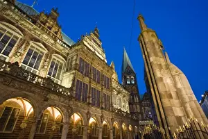 Marketplace Of Bremen Prints: Germany, State of Bremen, Bremen. Marktplatz and Town Hall