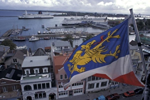 Warnemunde Prints: Germany, Warnemunde. Port of Warnemunde
