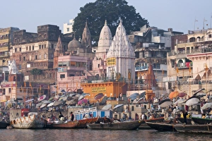 Ganges Prints: Ghats along the bank of the Ganges River, Varanasi, India