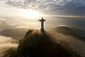 Images Dated 5th December 2011: The giant Art Deco statue of Jesus, known as Cristo Redentor (Christ the Redeemer)
