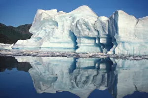giant icebergs in Bear Glacier lake, southcentral Alaska
