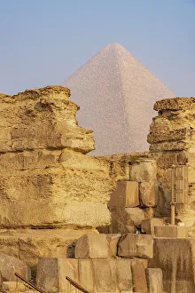 Cairo Prints: Giza, Cairo, Egypt. The Pyramid of Khufu, the Great Pyramid of Giza