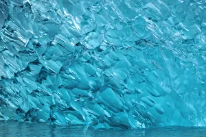 Aqua Prints: Glacial ice, iceberg, LeConte Bay, Alaska, USA