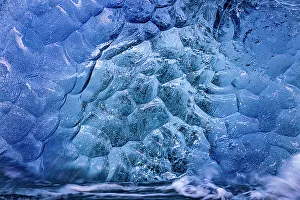 Jokulsarlon Prints: Glacial ice in the surf along the Diamond Beach near Kalfafellsstadur, Iceland