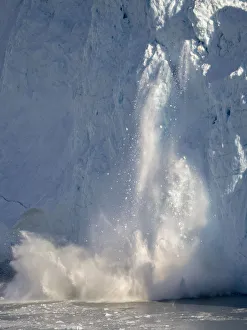 Icefall Prints: Glacier Eqip (Eqip Sermia) calving in western Greenland, Denmark