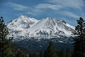 Volcanic Prints: Glacier on Mt. Shasta has almost disappeared